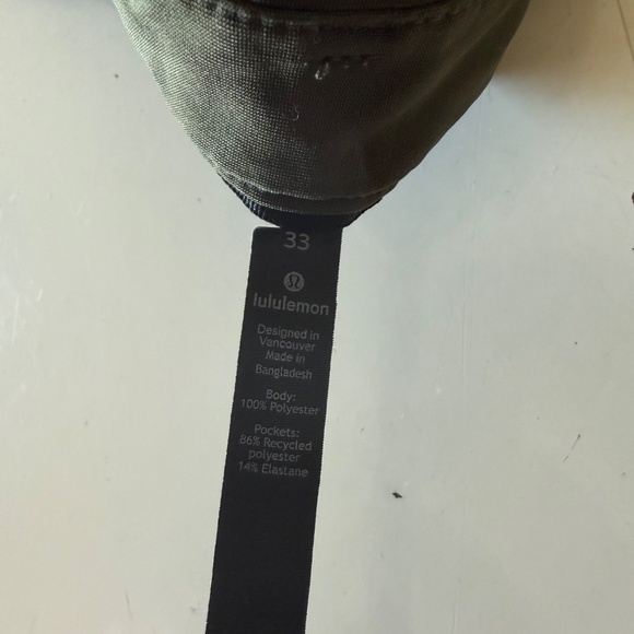 Lululemon ABC Commission Military Green Performance Pants Mens 33 x 30 Stretch - Picture 5 of 10